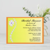 Invitation Marguerites sur Fête des mariées Arrière - plan ja (Debout devant)