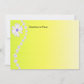 Invitation Marguerites sur Fête des mariées Arrière - plan ja (Dos)