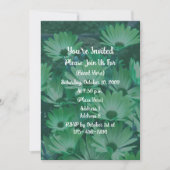 Invitation Marguerites Vertes Floral (Devant)