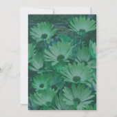 Invitation Marguerites Vertes Floral (Dos)