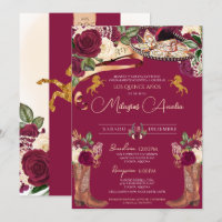 Mariachi Charro Quinceanera, Rose de Bourgogne