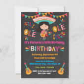 Invitation Mariachi Fille Mexicaine Fête d'anniversaire (Devant)