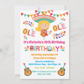 Invitation Mariachi Fille Mexicaine Fête d'anniversaire (Devant)
