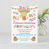 Invitation Mariachi Fille Mexicaine Fête d'anniversaire (Debout devant)