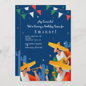 Invitation Mariachi Guys (Devant / Derrière)