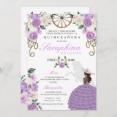 Invitation Mariachi Sombrero Quinceañera (Devant / Derrière)