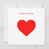 invitation mariage  (Dos)