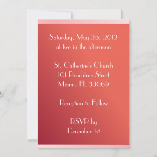 Invitation Mariage (Dos)