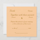 Invitation mariage (Dos)