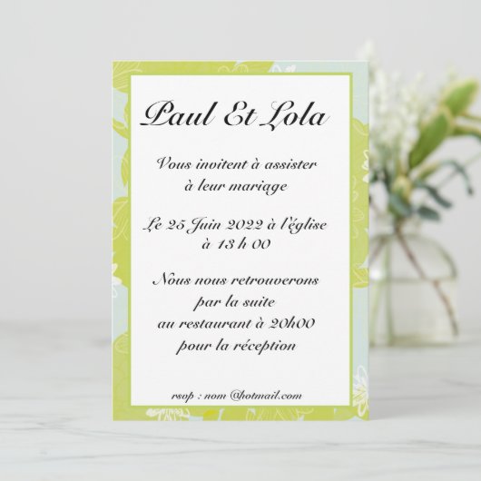 invitation mariage (Debout devant)