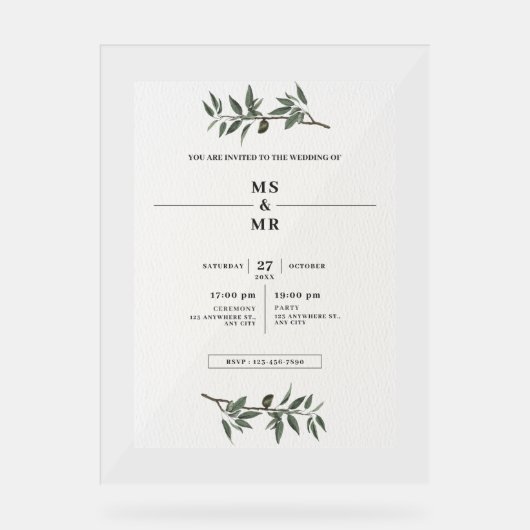 INVITATION MARIAGE (Recto)