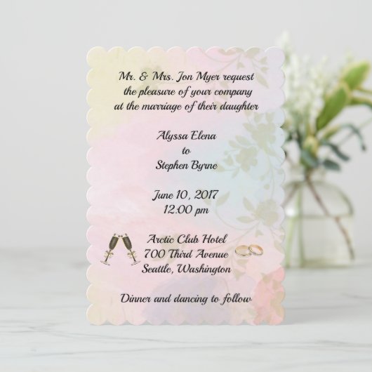 Invitation mariage (Debout devant)