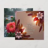 Invitation mariage (Devant / Derrière)