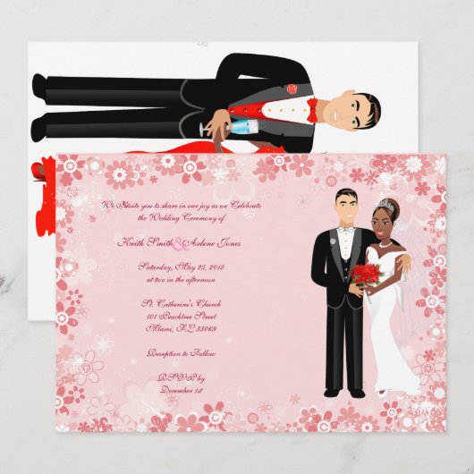 Invitation Mariage (Devant / Derrière)