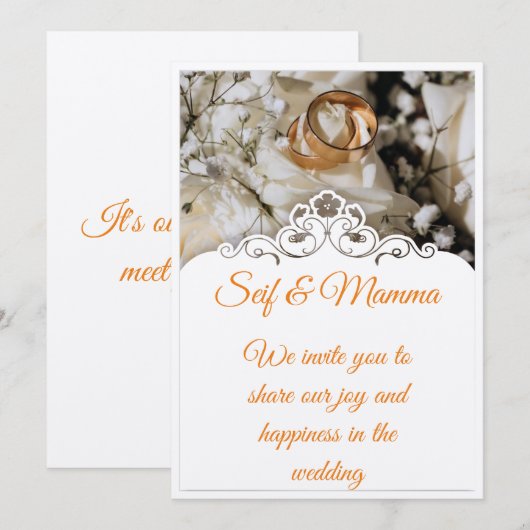 invitation mariage (Devant / Derrière)