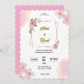 Invitation mariage (Devant / Derrière)