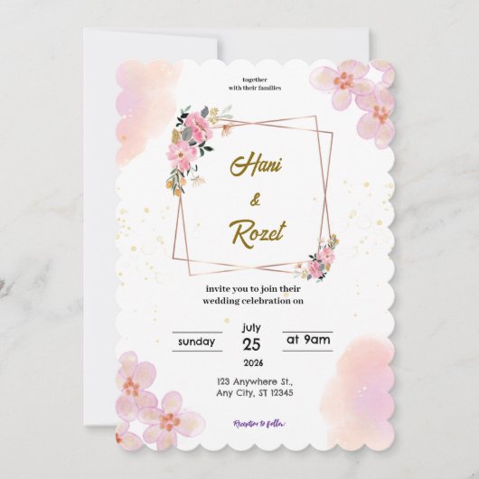 Invitation mariage (Devant)