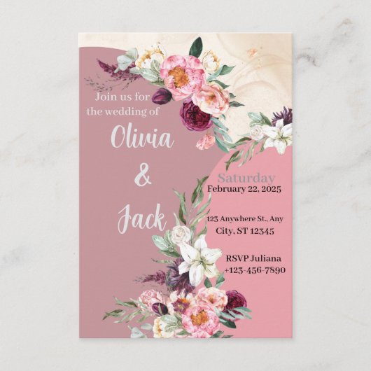 Invitation Mariage (Devant)