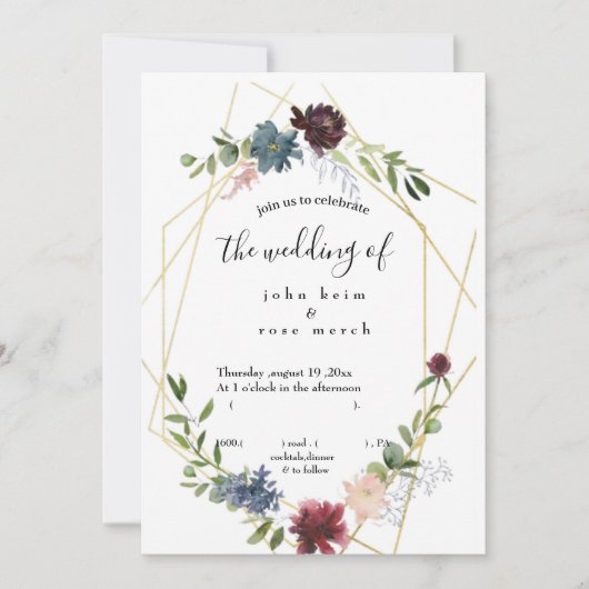 Invitation (mariage) (Devant)