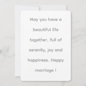 Invitation Mariage (Dos)