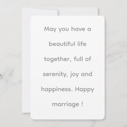 Invitation Mariage (Dos)