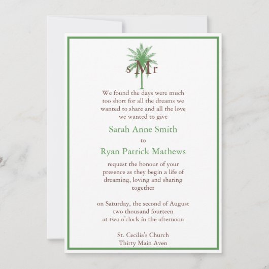 Invitation Mariage (Devant)