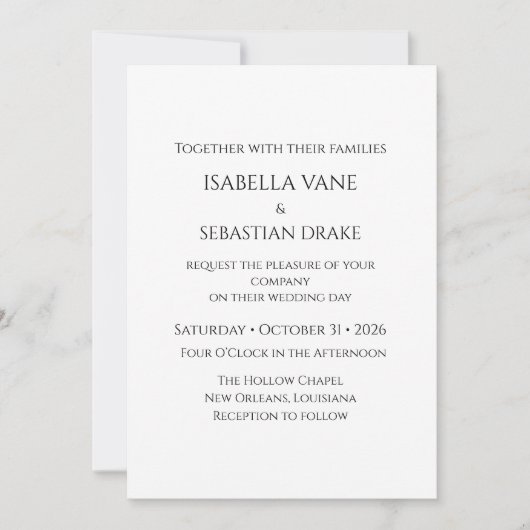 Invitation Mariage (Devant)