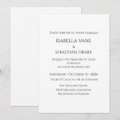Invitation Mariage (Devant / Derrière)