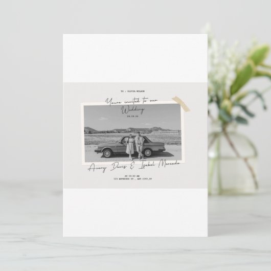 Invitation mariage (Debout devant)