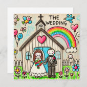 Invitation Mariage (Devant / Derrière)