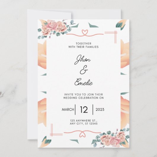 INVITATION MARIAGE 2023 (Devant)