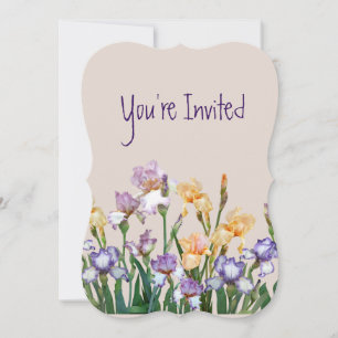 Invitation Mariage 25e anniversaire Asters Garden Flower