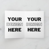 Invitation Mariage 4 côtés personnalisé plié 5x7 (Intérieur)