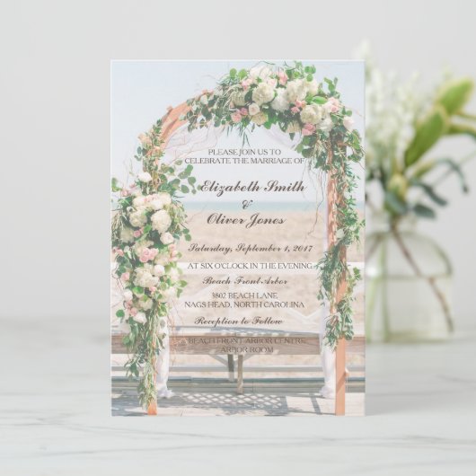 Invitation Mariage à Arbor Beach (Debout devant)
