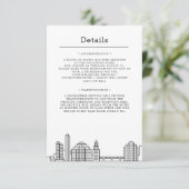 Invitation Mariage à Austin | Détails des invités (Debout devant)