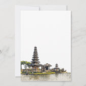 Invitation Mariage à Bali pour toujours heureux (Dos)
