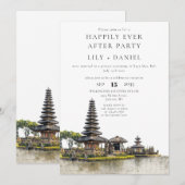 Invitation Mariage à Bali pour toujours heureux (Devant / Derrière)