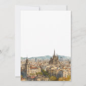 Invitation Mariage à Barcelone pour toujours heureux (Dos)