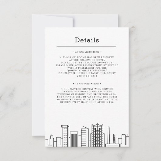 Invitation Mariage à Birmingham, Alabama | Informations invit (Devant)