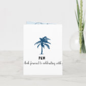 Invitation Mariage à bord d'un bateau de croisière aux Bahama (Dos)