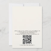 Invitation Mariage à budget avec QR code sur la côte d'Amalfi (Dos)