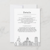 Invitation Mariage à Buffalo, New York | Informations invité (Devant)