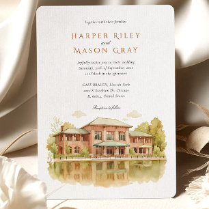 Invitation Mariage à Café BRAUER Lincoln Park Chicago
