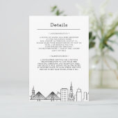 Invitation Mariage à Charleston | Détails pour les invités (Debout devant)