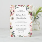 Invitation Mariage à charpente florale de Plum (Debout devant)