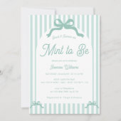 Invitation Mariage à croquer rayures Shower (Devant)