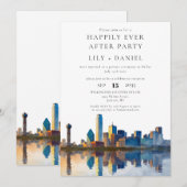 Invitation Mariage à Dallas pour toujours heureux (Devant / Derrière)