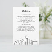Invitation Mariage à Dallas, Texas | Informations invité (Debout devant)
