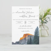 Invitation Mariage à demi-dôme Yosemite (Debout devant)
