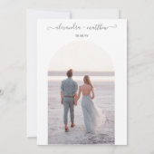 Invitation Mariage à demi-dôme Yosemite (Dos)